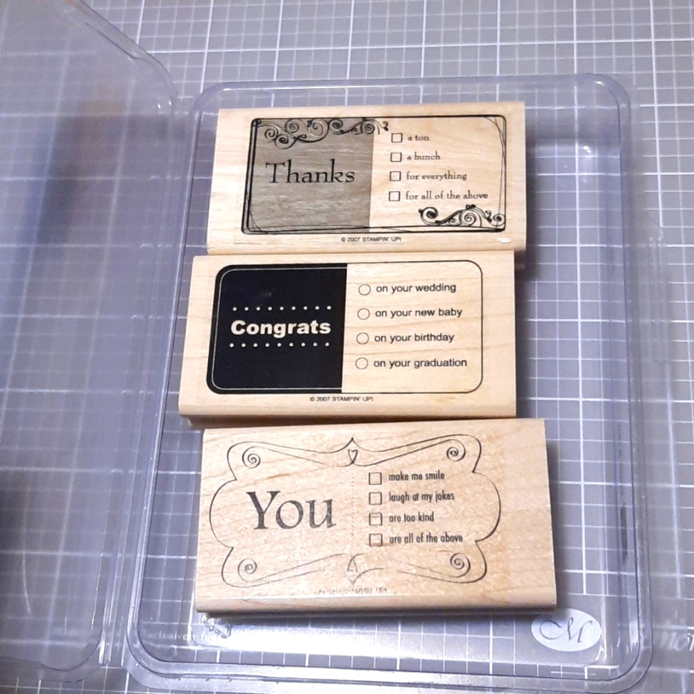 Check it Out Rubber stamp set 2007